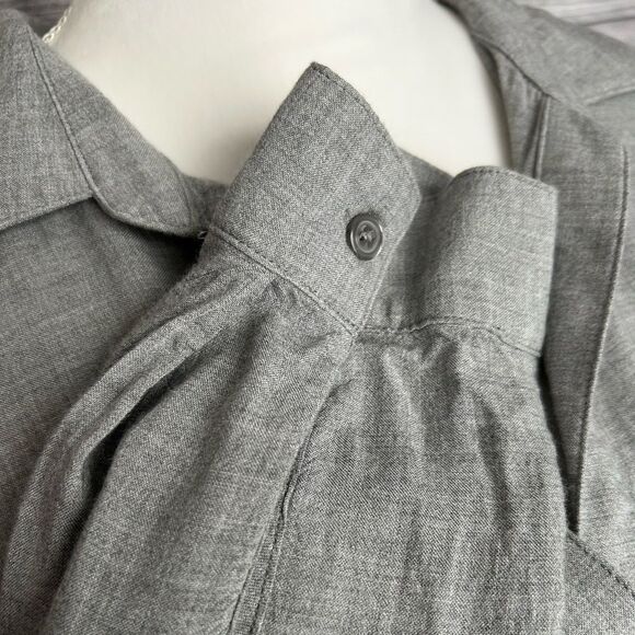 Anthropologie Cloth & Stone gray popover top size medium - Picture 4 of 14
